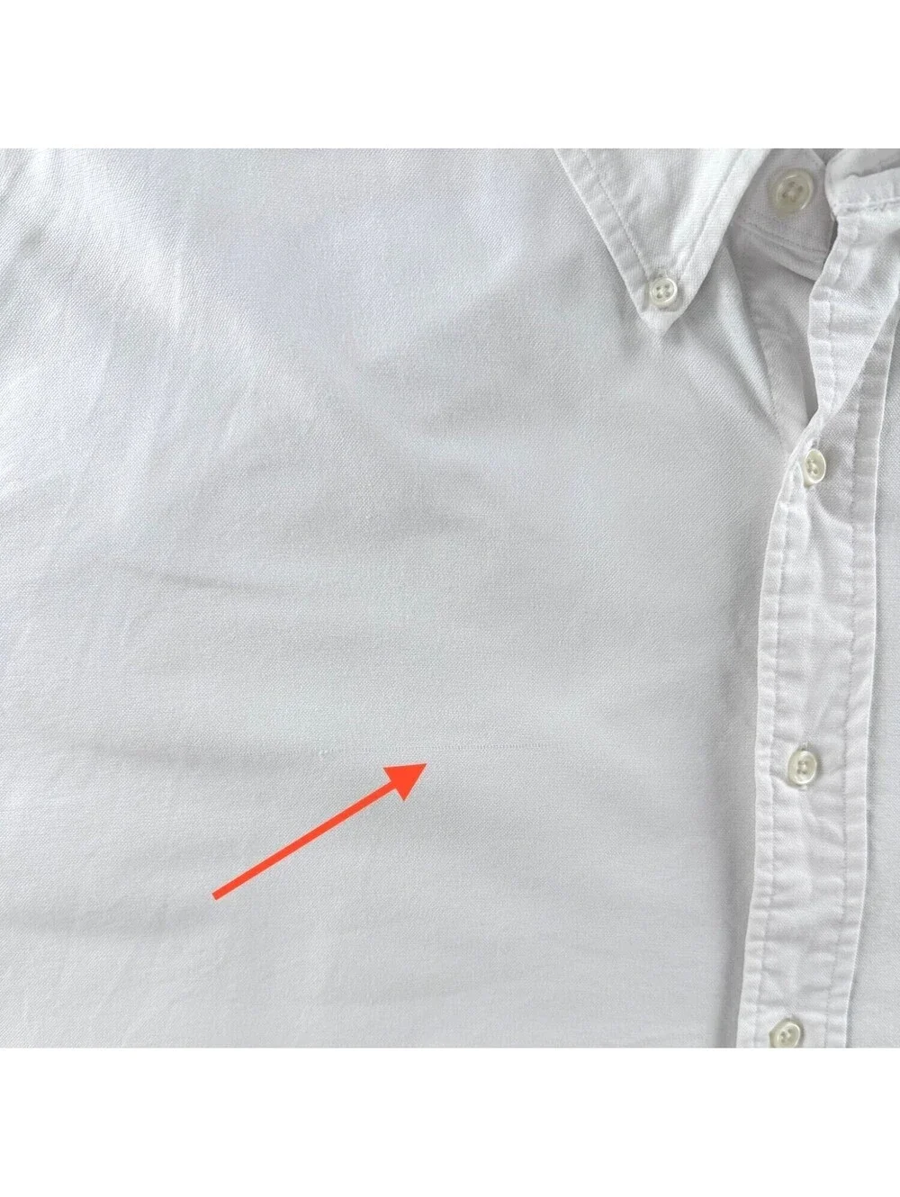Polo Ralph Lauren White Oxford Cloth Button Down Shirt 4XB